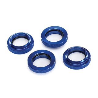 Traxxas  7767 Federhalter (Einsteller), blau-eloxiert Alu, GTX Dmpfer (4)