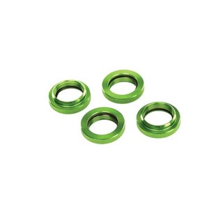 Traxxas  7767G Federhalter (Einsteller), grn-eloxiert Alu, GTX Dmpfer (4)