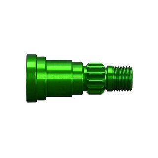 Traxxas  7768G Stub axle, aluminum grn-eloxiert) (1) (use only with #7750X