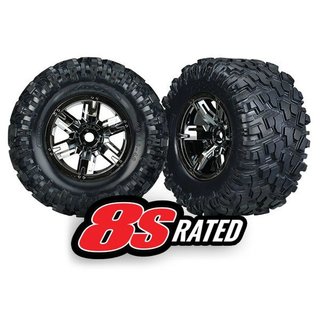 Traxxas  7772A Tires & wheels, assembled, glued (left & right) (2)