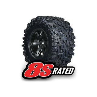 Traxxas  7772X Tires & wheels, assembled, glued (left & right) (2)