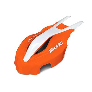 Traxxas  7915 Canopy, front, orange/white, Aton