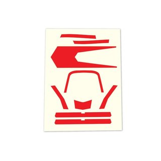 Traxxas  7980 Decals, High Visibility, rot
