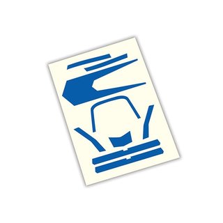 Traxxas  7981 Decals, High Visibility, blau