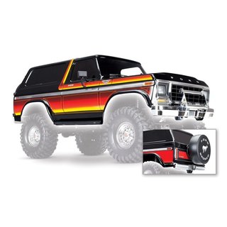 Traxxas  8010X Karo Ford Bronco schwarz (lackiert inkl. Anbauteile)