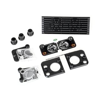 Traxxas  8013 Grill, Land Rover Defender +Halterung (3) Dach-Lichtergehus