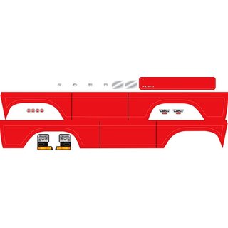 Traxxas 8078R Aufkleber Bronco, rot
