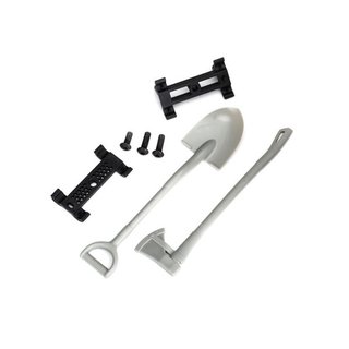 Traxxas  8122 Schaufel, Axt, Accessory-Halzer + Montage-Hardware