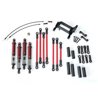Traxxas  8140R  -4 Long Arm Lift Kit komplett rot