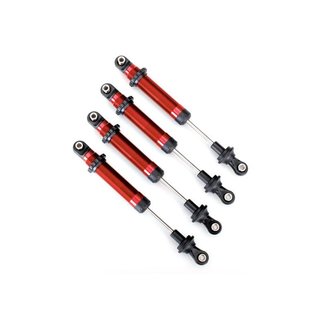 Traxxas  8160R Dmpfer, GTS, Alu rot (ohne Federn) (4) (fr #8140R)