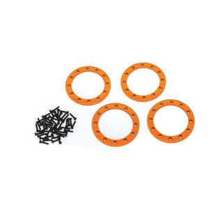 Traxxas  8168A Beadlock Rings Orange (2.2) Alu (4) + Schrauben