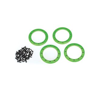 Traxxas  8168G Beadlock Rings Grn (2.2) Alu (4) + Schrauben