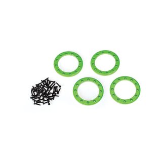 Traxxas  8169G Beadlock Rings Grn (1.9) Alu (4) + Schrauben