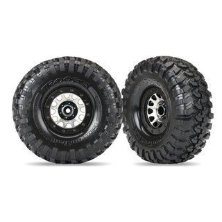 Traxxas  8172 Reifen auf Felge Canyon Trail 2.2 auf Method 105 black chro