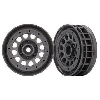 Traxxas  8173A Felgen Method 105 1.9 (charcoal gray, beadlock) (Ringe sepa