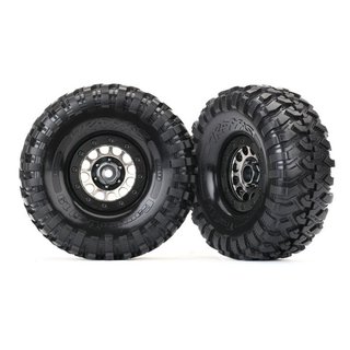 Traxxas  8174 Reifen auf Felge Canyon Trail 1.9 auf Method 105 black chro
