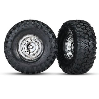 Traxxas  8177 Reifen auf Felge 1.9 chrome, Canyon Trail 1.9 Reifen, Center