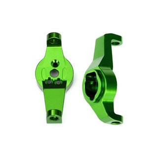 Traxxas 8232G Caster blocks Alu grün l/r