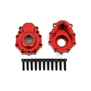 Traxxas  8251R Portal-Gehuse auen Alu rot