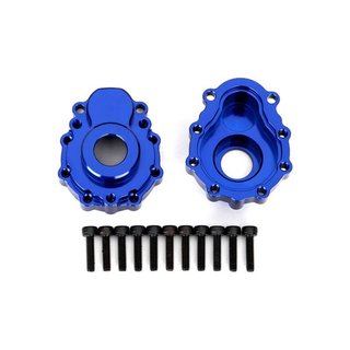 Traxxas  8251X Portal-Gehuse auen Alu blau