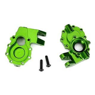 Traxxas  8252G Portal-Gehuse innen vorn Alu grn