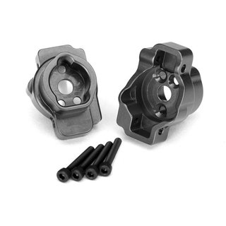 Traxxas  8256A Portal-Drive-Axle-Mount hinten Alu charcoal grau