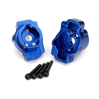 Traxxas  8256X Portal-Drive-Axle-Mount hinten Alu blau