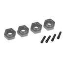 Traxxas  8269A Radmitnehmer 12mm 6061-T6 Alu (charcoal...