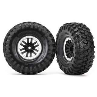 Traxxas  8272X Felgen&Reifen, montiert ( -4 satin beadlock mit Canyon Tra