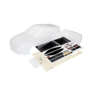 Traxxas  8312 Karosserie Ford Mustang (klar, unlackiert)/ Window Masks/ De