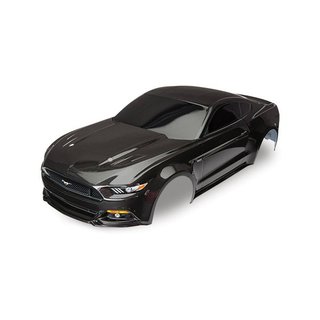 Traxxas  8312X Karosserie Ford Mustang, schwarz (lackiert + Aufkleber)