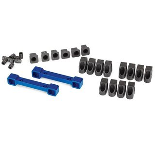 Traxxas  8334X Querlenkerhalter Alu blau v/h / Inserts