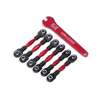 Traxxas  8341R Turnbuckles Alu rot CberLinks 32mm v(2)/28mm h(2) Toe Link