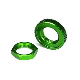 Traxxas  8345G Servo Saver Mu rn Alu grn (hex (1), serrated (1))