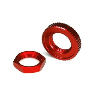 Traxxas  8345R Servo Saver Mu rn Alu rot (hex (1), serrated (1))