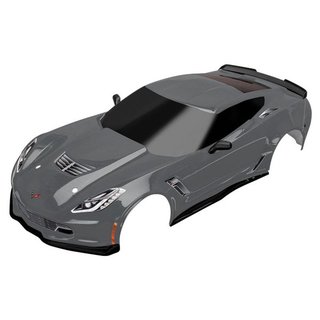 Traxxas  8386A Karo Chevrolet Corve  Z06 graphite (lackiert+Aufkleber)