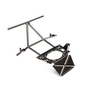 Traxxas  8431X Tube-Chassis, Seiten-Sektion, vorn (satin schwarz chrome-pla
