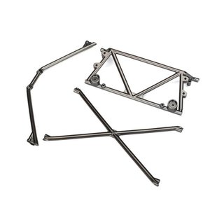Traxxas  8433X Tube-Chassis, Center-Support (satin schwarz chrome-plated)