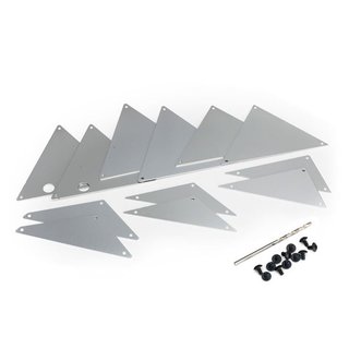 Traxxas  8434A Rohrrahmen-Chassis Innen-Panle-Set Alu silber