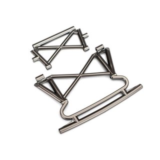 Traxxas  8535X Bumper+Halter vorn (satin schwarz chrome-plated)