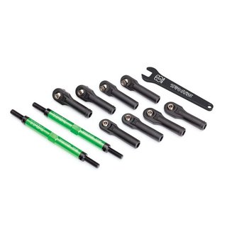 Traxxas  8638G Vorspur-Stangen E-Revo VXL Alu grn eloxiert mit Kugelpfanne