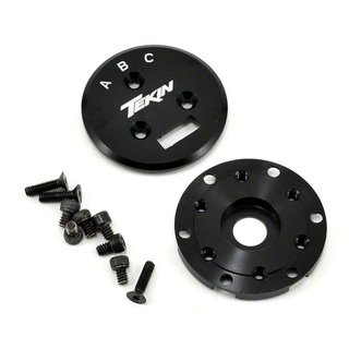 Tekin 2611 ROC412 BL Fr Endbell / Rear Cap / Scrs