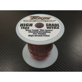 Tekin 3035 14awg Silicon Power Wire Bulk 50 Red