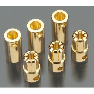 Tekin  3056 Solid High Power 6.5mm Gold nector (3 sets)