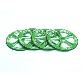 Xceed103089 Alu Set up wheel for 1/10 On-Road (Green) (4)