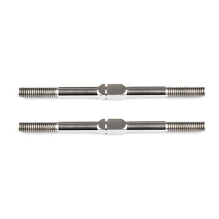 Team Associated 1405 FT Titanium Turnbuckles, 48 mm/1.875 in, silver