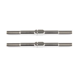 Team Associated FT Titanium Turnbuckles, 48 mm/1.875 in, silver