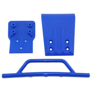 RPM 80025 Bumper vorn + Skid-Platte blau