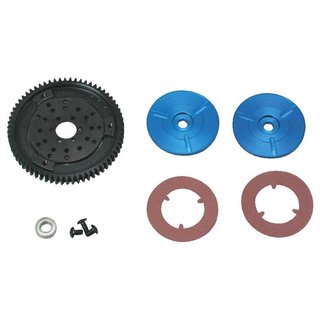 Robinson 8166 Double-Disc Slipper Kit: 66T Plastic spur , pads, plates, be