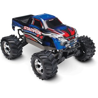 Traxxas  67054-1BLUE  Stpede 4x4 blau RTR +12V-Lader+Akku